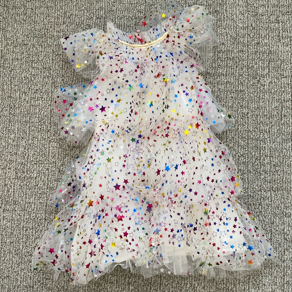 Lola And The Boys Star Ruffle Dress